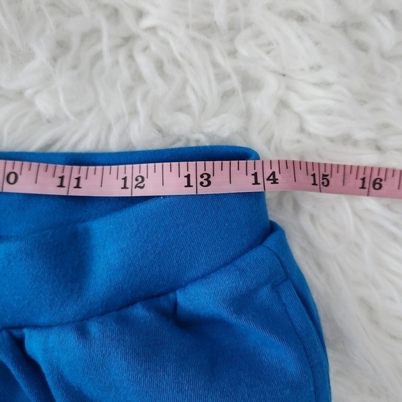 Appleseed's Boardwalk Knit Flounced Midi Skirt. Color: Seaport Blue. Size Petite - Picture 5 of 8